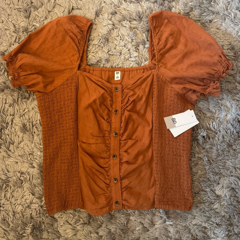 NWT Nordstrom BP Puff Sleeve Top